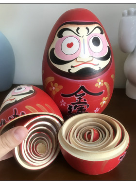 日式新款达摩开运10传统工艺绘画