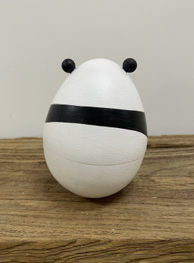 传统手绘特色熊猫不倒翁非遗生日礼物居家摆件个性图案可定制