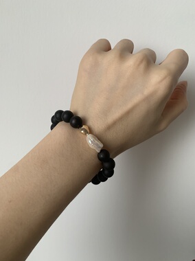 【水木】拾萤降真香巴洛克珍珠手串国风新中式手链秋冬小众设计感