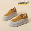 7cm Korean version lightweight platform thick sole with inner height hollow and breathable 2026 summer new sneakers for women