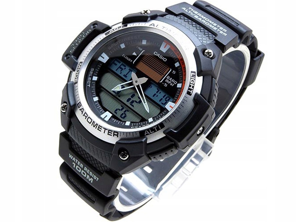 Casio卡西欧手表男户外登山电子表G SHOCK大表盘SGW-400H-1B 1B2 - 图0