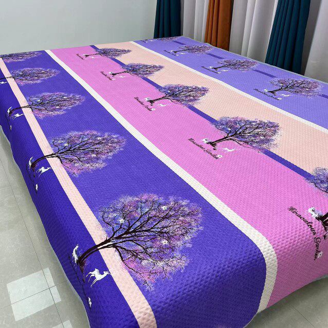 Multifunctional four seasons cover three -layer cotton tatami bed cover Double bed sheet rural cushion double -sided dual -use double -sided pavement