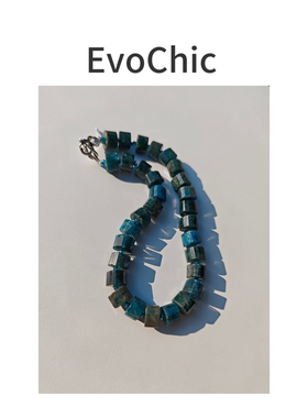 天然磷灰石原创极简风项链