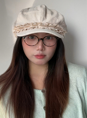 女春夏显脸小百搭牛仔八角帽