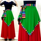Этнический фартук, танцующая юбка для танцевального шоу