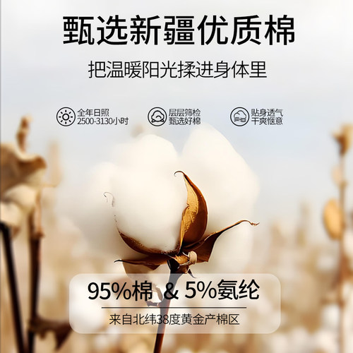 加长版纯棉秋裤女高个子秋冬薄款无痕修身全棉保暖打底棉线衬毛裤 - 图3