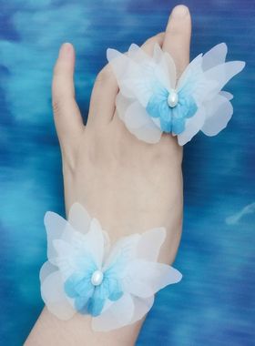 甜美蝴蝶套装手链戒指森系唯美主义拍照度假写真角色扮演cosplay