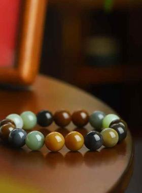 多色手串且末糖料青花和田玉