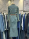 2024 Autumn Denim Dress Women's Spring Long Sleeve Suit Collar Single Breasted Long Skirt High-end Denim Shirt Dress