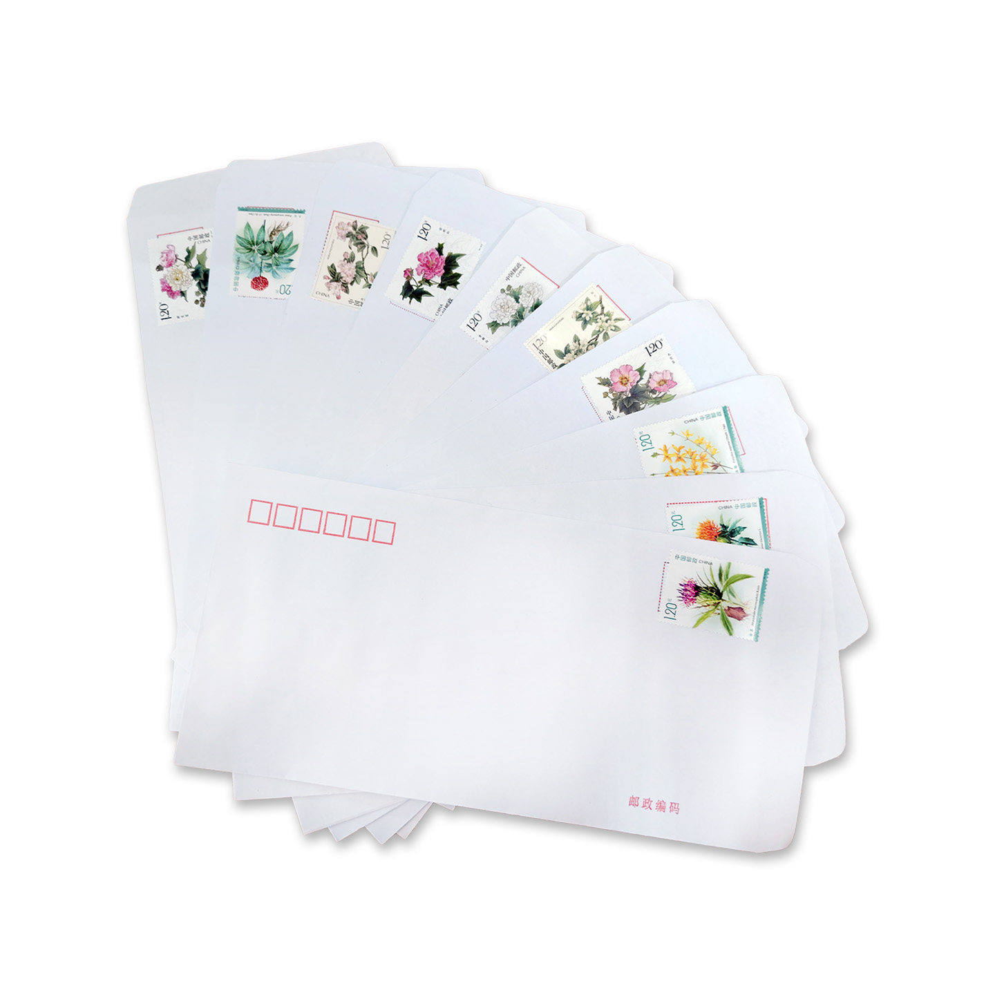 Multiple mail stamp envelopes can be mailed for free shipping