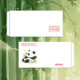 Panda art envelope 10 packages