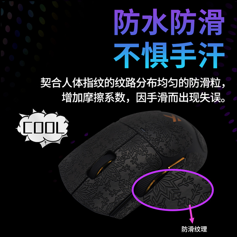 适用迈从K7鼠标防滑贴Ultra专用超薄全包按键保护贴汗手吸汗耐磨 - 图1
