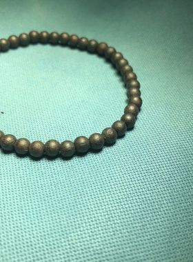 精品降真香木作精雕刻玫瑰小花朵单圈女士款4mm小手串手链文玩礼