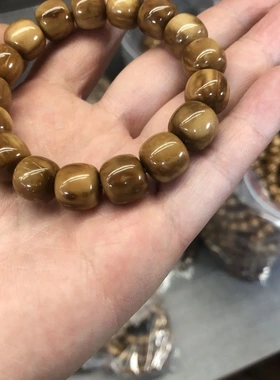 精品天然库克菩提手链菩提子单圈文玩念珠绕指柔手串盘玩男女佛珠