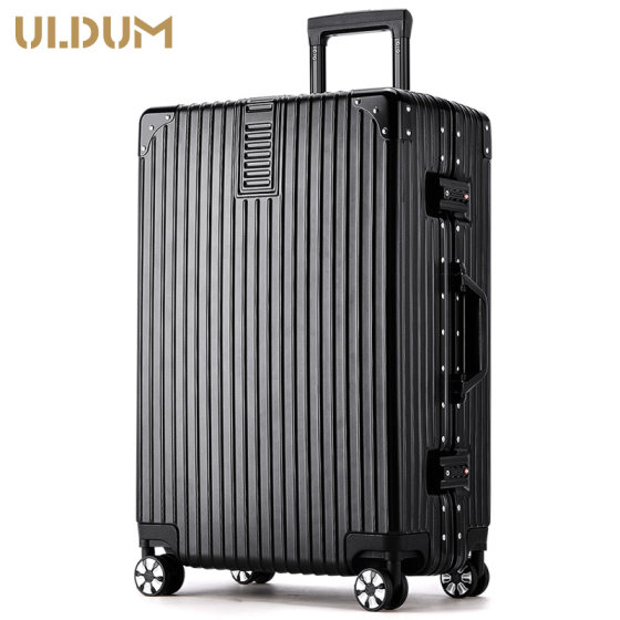 Universal wheel student 28-inch aluminum frame trolley case
