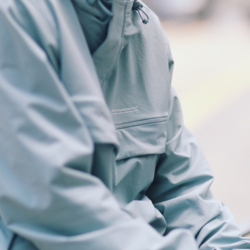 PSO Brand 户外机能防风防水连帽运动冲锋衣男女潮牌宽松夹克外套 - 图2