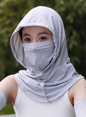 骑行防晒面罩女夏季全脸2025新款