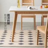 Genji Muyu Nordic твердый деревянный стол в маленькой квартире белая скала столовая столовая современная простая белая восковая древесина Y154R01