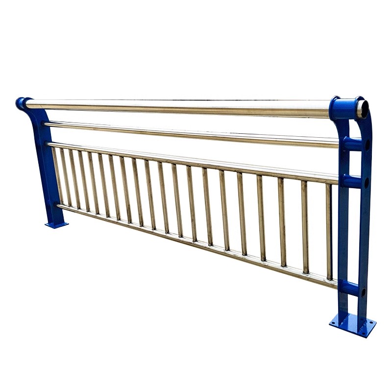 桥梁护栏河道景观304不锈钢栏杆立柱立交大桥防撞201复合管防护 - 图3