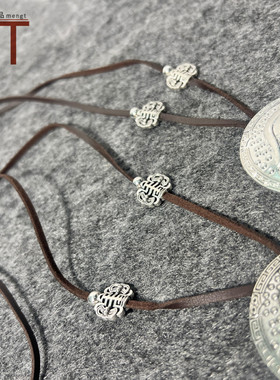 复古民族风项链吊坠成吉思汗蒙古族情侣佩饰手工小饰品男女通用