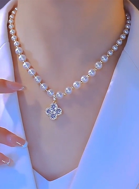 年轻人珍珠项链日韩网红