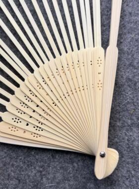 21cm竹制折扇扇骨DIY手工团建