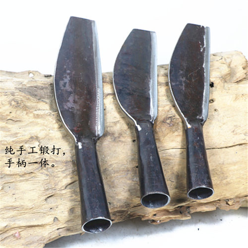 六顺柴刀户外丛林开路刀手工锻打刀砍树砍柴弯刀镰刀农用劈柴刀 - 图3