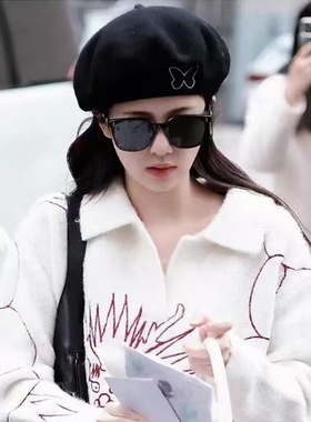 明星白鹿同款偏光墨镜开车防蓝光