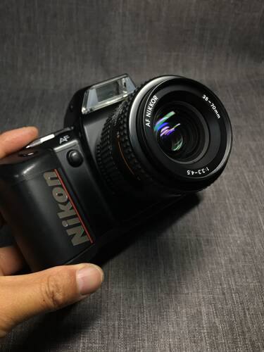 nikon尼康F-401s35-70套机135胶卷胶片菲林复古中古成色好黑色HOT - 图0