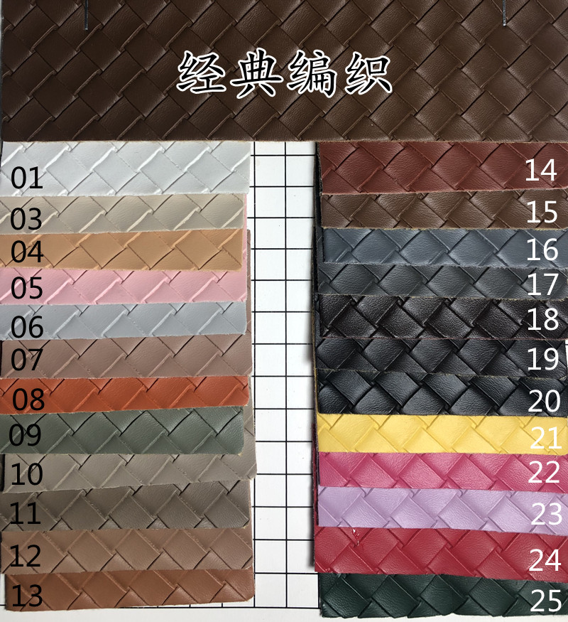 菱形经典编织纹1厚度1.0mm环保PVC革皮硬包饰品手工DIY背景墙抱枕 - 图2