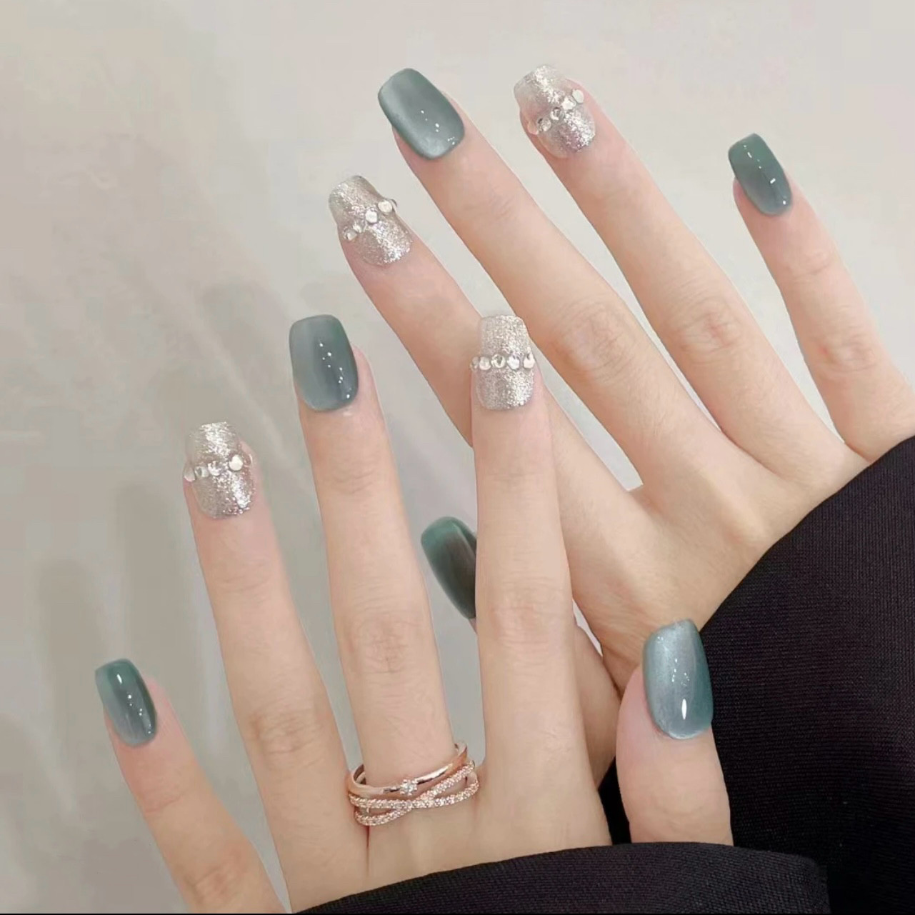 【海洋之星】纯手工穿戴甲猫眼新款简约美甲贴片裸色高级秋冬西柚,淘宝优惠券,粉丝福利购,淘宝优惠卷