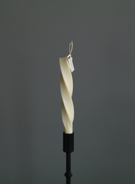 WaxWhisper长杆艺术美学乳白色蜡烛光晚餐摆件高级感小众拍照道具