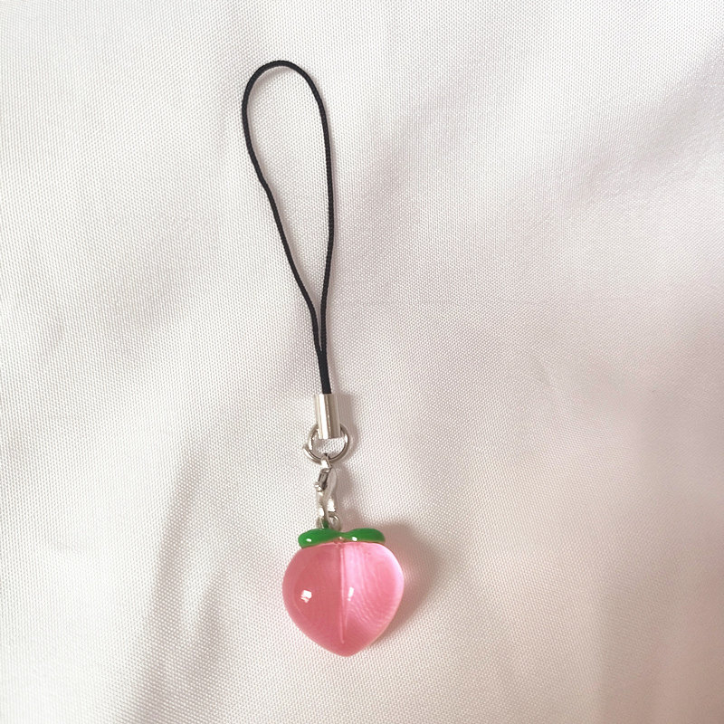 人间水蜜桃手机挂件 粉嫩小P桃手机链u盘包包背包钥匙扣挂绳吊坠,淘宝优惠券,粉丝福利购,淘宝优惠卷
