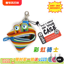 ZIPIT Rainbow Small Hanging Bag Zipper Bag Zero Money Bag Pendant AirPods Headphone Bag Key Bag Creative Gift S