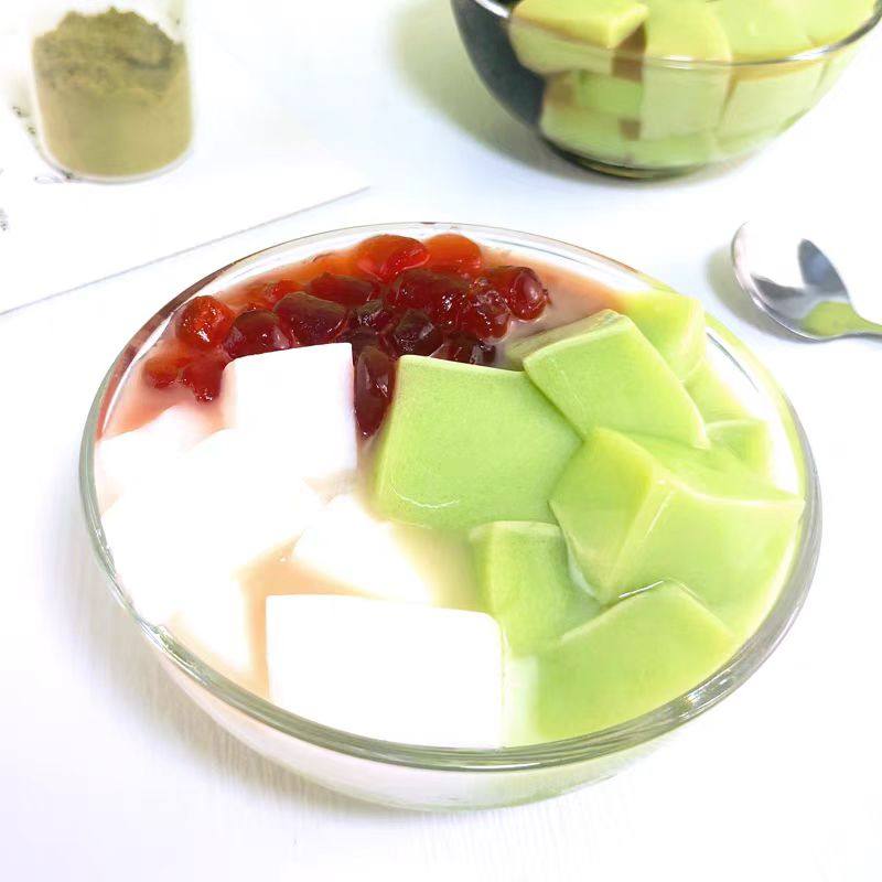 味群抹茶豆花布丁粉布丁果冻粉自制豆乳甜品烘焙奶茶店专用1kg,淘宝优惠券,粉丝福利购,淘宝优惠卷