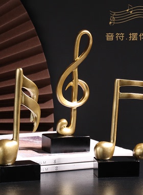 五线谱钢琴音乐教室书房装饰品