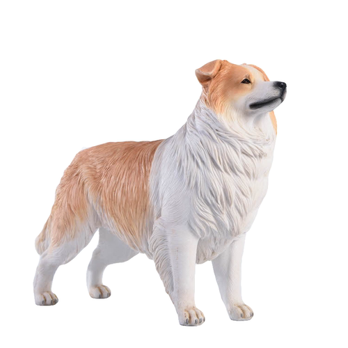 JXK边境牧羊犬摆件 仿真狗宠物边牧周边模型小动物治愈系树脂饰品 - 图3
