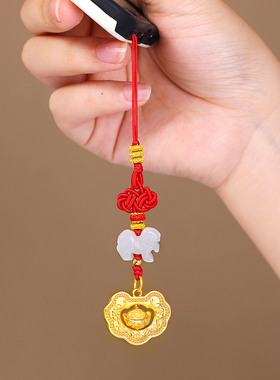 2026年麦玲玲属兔太岁红绳手链鸿运当头生肖兔佩戴狗形饰物吉祥物