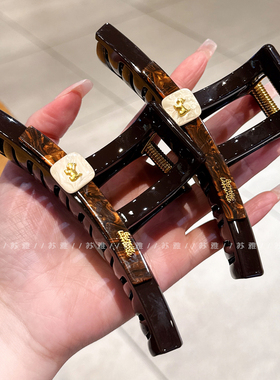金色小狗大号发量多盘发鲨鱼夹子