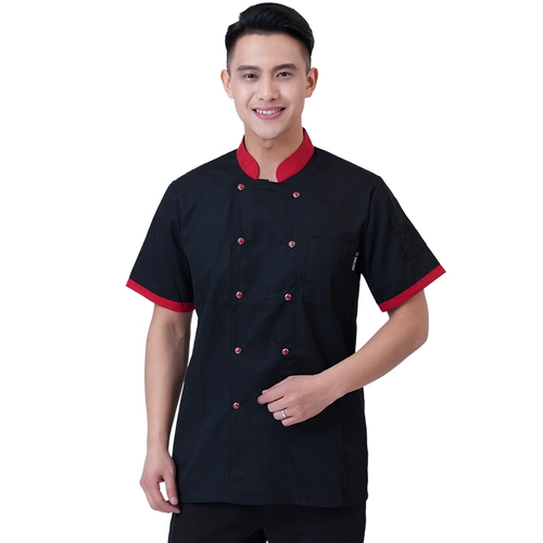 Рабочая одежда летнего шеф-повара Тонкий стиль дышащий сетчатой ​​сеть. Одежда с короткими рукавами.