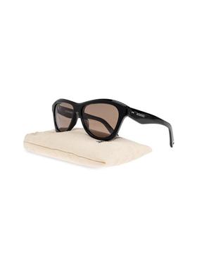 代购Jacquemus女士太阳镜防紫外线偏光遮光抗强光猫眼型黑色