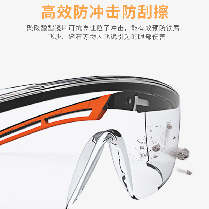 UVEX goggles windproof and dustproof glasses men's and women's riding glasses labor protection glasses anti static wear resistant labor protection anti fog glasses
