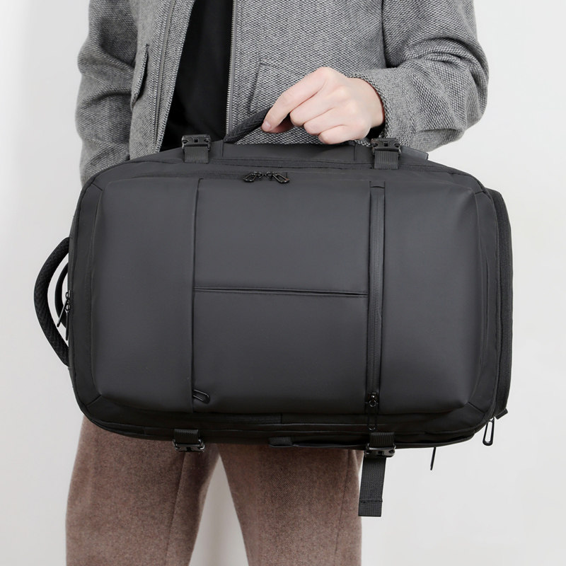 商务风双肩电脑包男大容量扩容多功能防水旅行出差背包青年大学生,淘宝优惠券,粉丝福利购,淘宝优惠卷