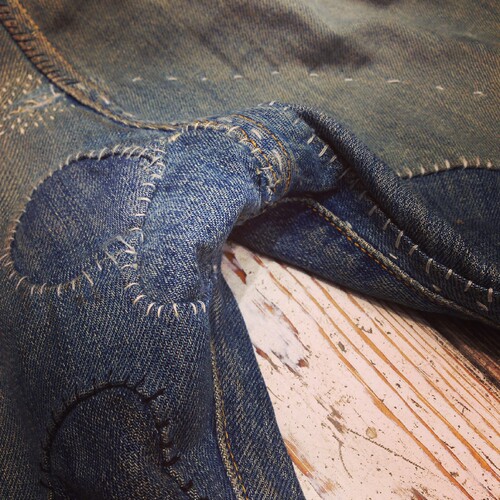 丹宁医生 denim doctor 补丁修补 工装牛仔休闲服装改造修复 boro - 图2