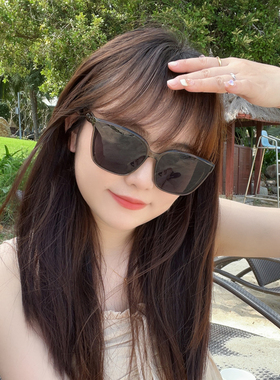 大框墨镜显脸小防紫外线