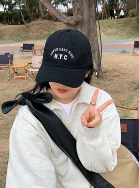 大头大脸福音韩国nyc软底棒球帽