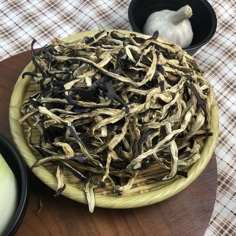 东北土特产新货茄子干天然脱水蔬菜农家自制干货紫茄子条干菜丝 - 图0