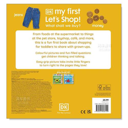 【预售】苐一次购物 【My First】My First Let's Shop! What Shall We Buy? 原版英文儿童绘本 善本图书 - 图0