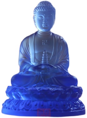 思行琉璃 13厘米药师佛像 家居佛堂玄关摆设 佛前供奉包邮