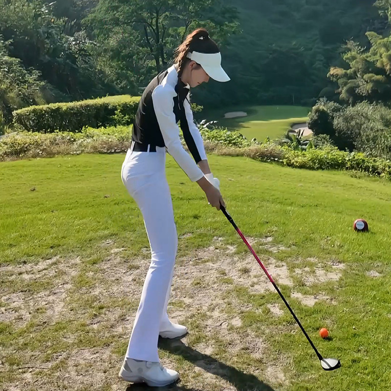 TASHI GOLF修身显瘦长袖上衣高尔夫服装女高腰弹力秋季长裤子套装,淘宝优惠券,粉丝福利购,淘宝优惠卷